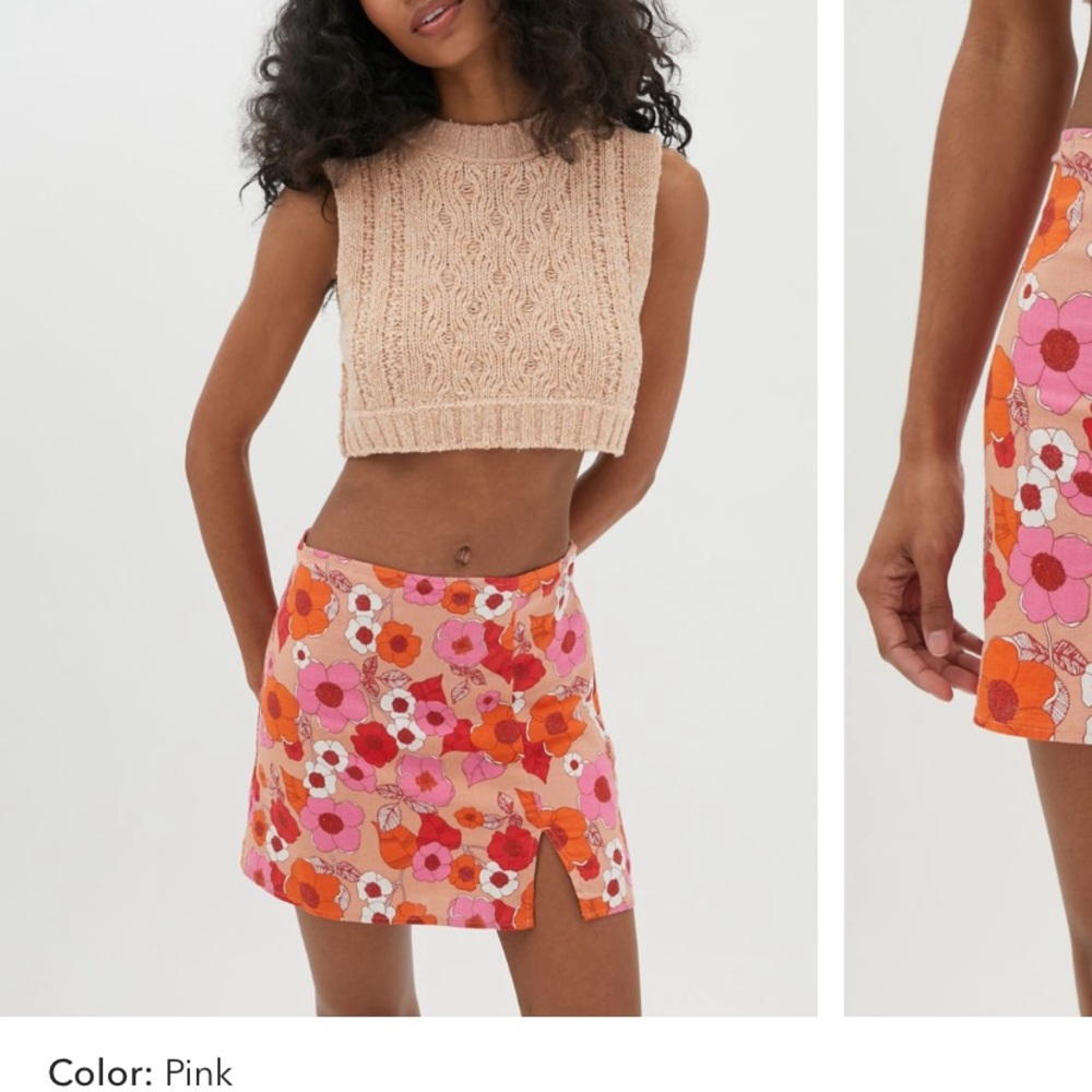 UO flower skirt